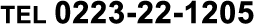 TEL 0223-22-1205